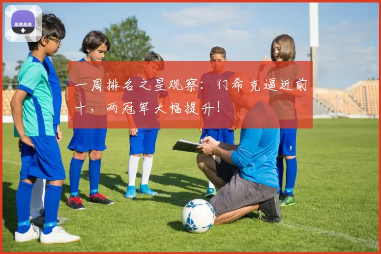 一周排名之星观察：门希克逼近前十，两冠军大幅提升！